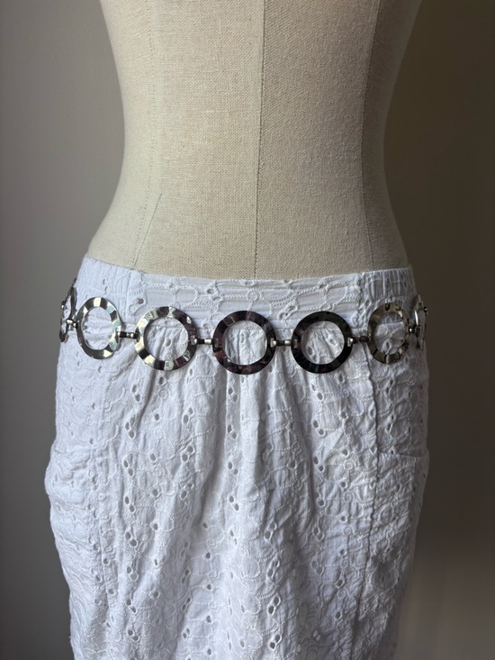 Accessories - Silver Chain Metal Circle Belt